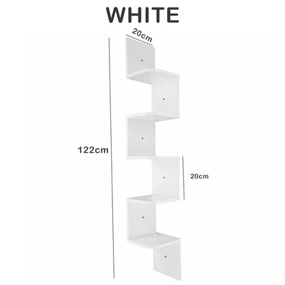 3/5 Layers Corner Storage Shelf Floating Shelves Home Decorations Wall Shelf Corner Bookshelf Kitchen Organizers